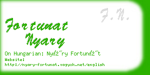 fortunat nyary business card